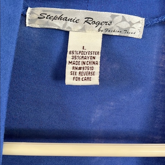 Stephanie Rogers Blue Ruffled Cardigan - Picture 2 of 2